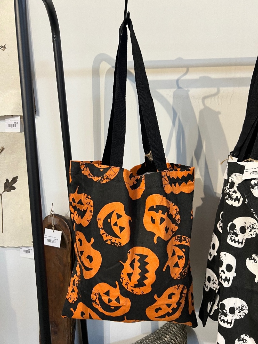 NWT Halloween Trick or Treat Tote Bag | Pumpkin Print